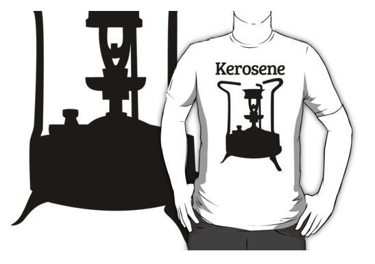 t-shirt, paraffin pressure stove, paraffin, pressure stove, kerosene kerosene pressure stove, brass stove, vintage stove, burner, stove, camp stove, classic camp stove, swedish stove, roarer burner, one pint pressure stove, small camp stove, black and white, 210, 00, camping, hiking, adventure, red bubble , brass and fire